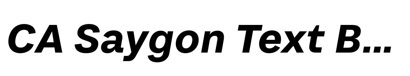 CA Saygon Text Bold Italic